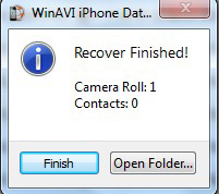 finish recover your iphone 