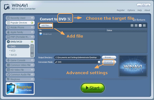 input file and add with subtitle - screenshot