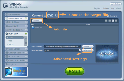 how to add subtitles in winavi all in one converter