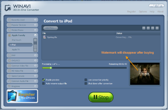 All-In-One Converter is best video converter to - WinAVI