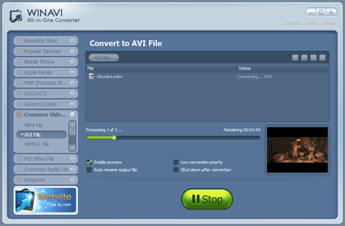 download mkv converter to avi