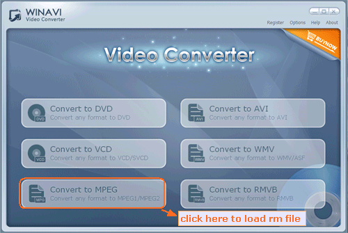 rm converter interface - screenshot
