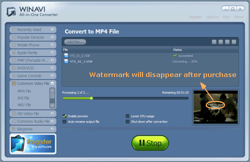 winx free vob to mp4 converter review