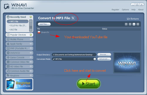 convert youtube to mp3 windows