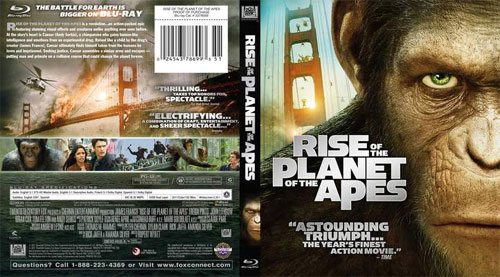 Rise of the Planet of the Apes bluray disc cover- screenshot