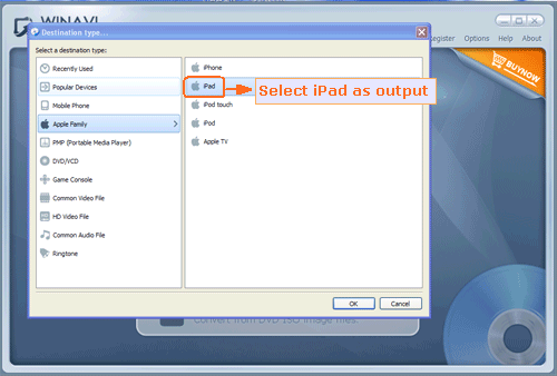 input DVD folder file to rip and convert to ipad - screenshot