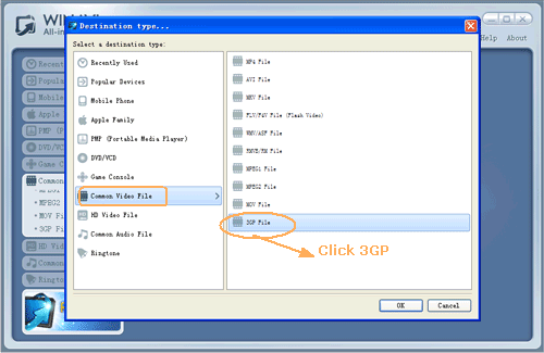 input DVD files for dvd to 3gp conversion - screenshot